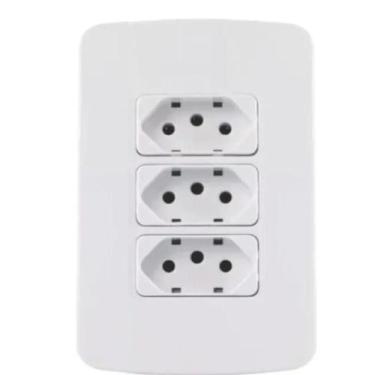 Imagem de Tomada Tripla ( 3 Tomadas  )2P + T 20A  Branca - Margirius