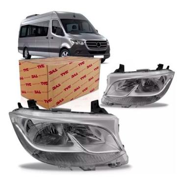 Imagem de Farol Mercedes Sprinte / 20 a 22 -Lado Esquerdo (Motorista)  Elétrico 