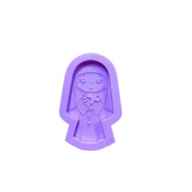 Imagem de R110 Molde de silicone Santa Rita chaveiro resina decorar - confeitari