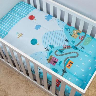 Imagem de Edredom De Berço Avulso Americano Infantil Carrinhos ul - Mercado Bord