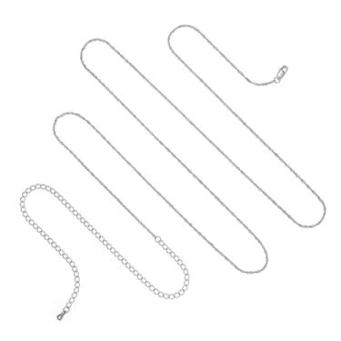 Imagem de CHIC & ARTSY Corrente de barriga de prata esterlina S925 para mulheres - Corrente de cintura leve e confortável, corrente de biquíni sexy ajustável, joias de férias costeiras, Regular Size, Metal