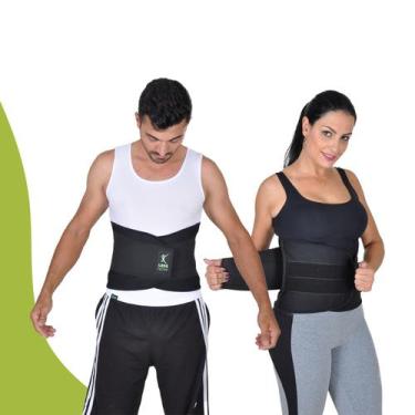 Imagem de Cinta Modeladora Térmica Reduz Medidas Queima Gordura Less Now, Preto,