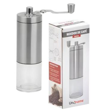 Imagem de Moedor Manual de Café em Aço Inox e Acrílico Portátil com Regulagem Un