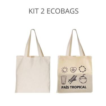 Imagem de KIT 2 Ecobags CRÚ+ Pais Tropical - armazze