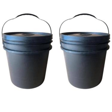 Imagem de Balde Para Gelo Seco 16 Litros Com Tampa - 2 Pçs