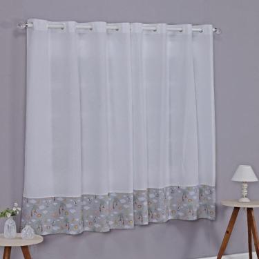 Imagem de Cortina Baby 2 Metros Quarto Bebê Infantil Menino Menina