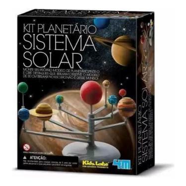 Imagem de Kit brinquedo planetário sistema solar construa pinte 30cm