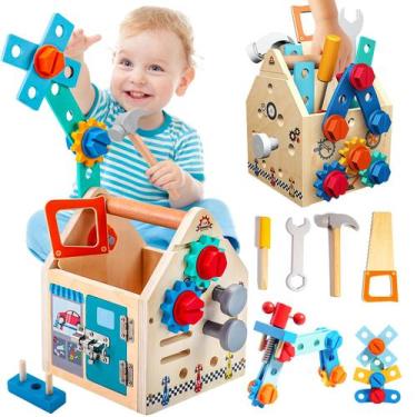Imagem de Conjunto de ferramentas GAIETYDIY Montessori Toddler 33 unidades com b