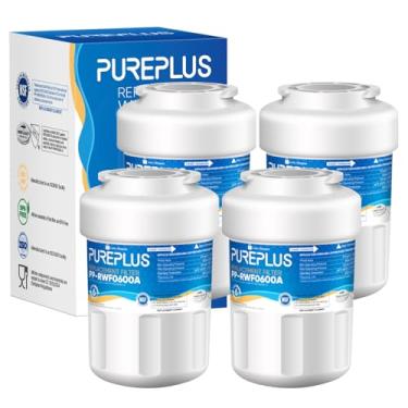Imagem de PUREPLUS Substituição do filtro de água MWF para GE SmartWater, HDX FMG-1, MWFP, MWFA, PL-100, WFC1201, RWF0600A, PC75009, RWF1060, 197D6321P006, GSE25GSHECSS, Kenmore 469991 Cartucho de geladeira dge, pacote com 4