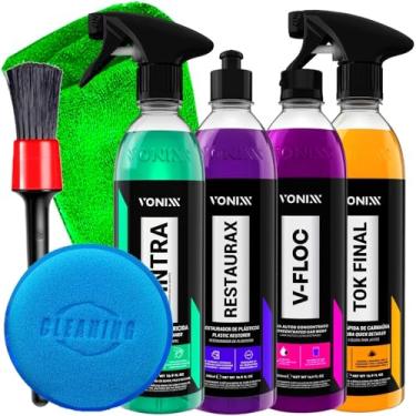 Imagem de Kit Tok Final 500ml Vonixx Restaurax 500ml Vonixx Sintra Fast 500ml Vonixx V-Floc 500ml Vonixx e Acessórios Karbox
