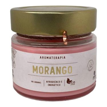 Imagem de Vela Perfumada Morango Atria Aromática Indiana 140g