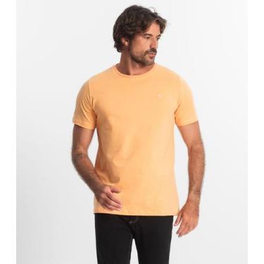 Imagem de Camiseta Masculina Plus Size Meia Malha Diametro Laranja - Diametro Ba