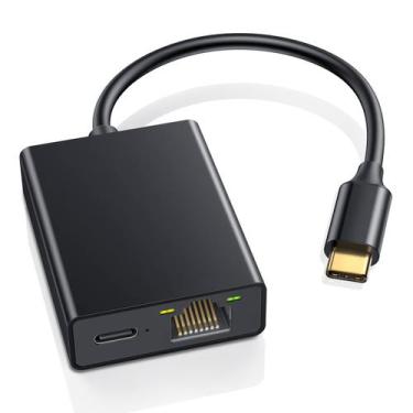 Imagem de Adaptador Ethernet ZEXMTE USB C para RJ45 para Chromecast 4K