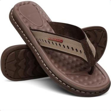 Imagem de Chinelo Masculino LegíTimo, SandáLia OrtopéDica Antistress, Conforto Premium(Bege,33)