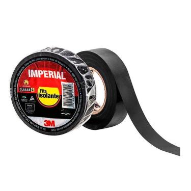Imagem de Fita isolante Imperial Preto 18mmx20m - 3M