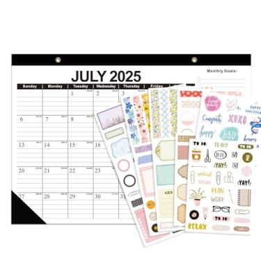 Imagem de Calendário de parede 2025-2026 - julho de 2025 a dezembro de 2026-18 meses - Agenda mensal grande com metas, tarefas e pré-visualização do próximo mês