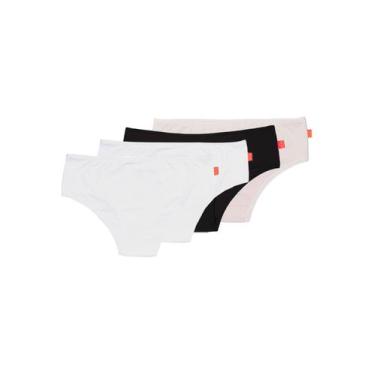 Imagem de Kit com 4 Calcinhas Infantil Sanny 211559, Bege, M