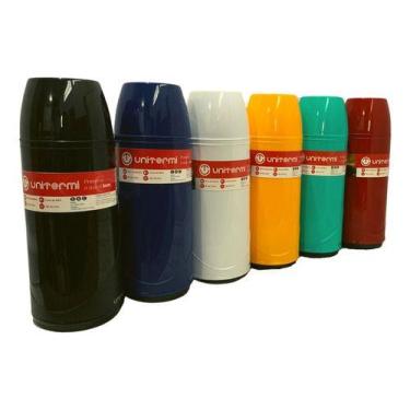 Imagem de Garrafa Térmica 500ml Roma Unitermi Chimarrão Tereré Café Cor Branca