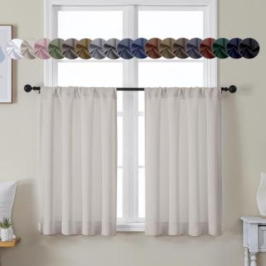 Imagem de Cortina Simplebrand Ava Natural Blackout 2 painéis 40x90cm