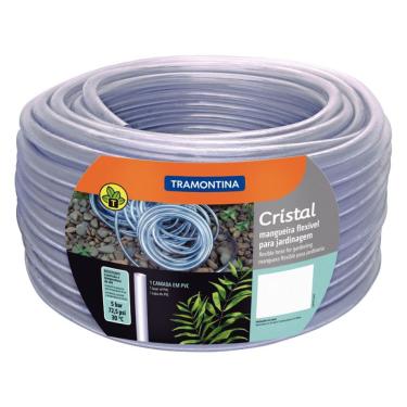 Imagem de Mangueira Cristal Tramontina em PVC 1 Camada 50 Metros