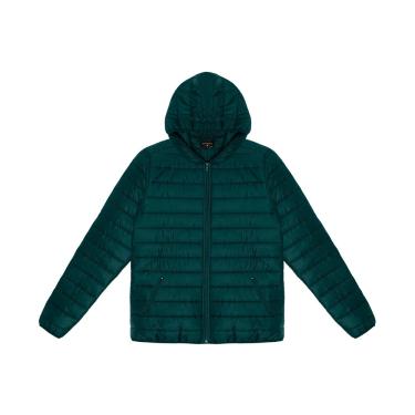 Imagem de Jaqueta Puffer Masc Rovitex Diametro Capuz Matelassê Verde Garrafa D00180-353