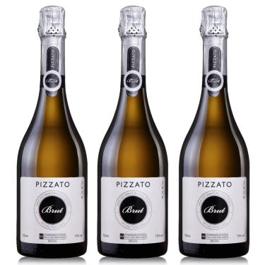Imagem de Kit 03 Unidades Espumante Pizzato Brut 750ml
