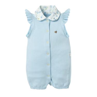 Imagem de Macacão Bebê Menina Curto Serena Azul com Botões - Hug