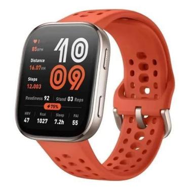 Imagem de Relógio Inteligente Amazfit Bip 6 Gps 1.97 Com Pulseira Cinza, Vermelh