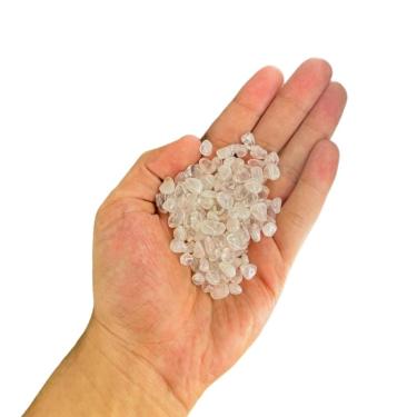 Imagem de Pedra Roladas Naturais Cascalho Quartzo Rosa Pacote 200g