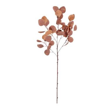 Imagem de ZJchao Folhas de Eucalipto Artificiais Realistas, Ramos de Vegetação Falsa para Casamento, Decoração de Casa, Festa de Escritório, Plástico de Seda, 87cm, 1 Pacote (01)