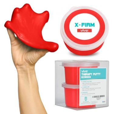 Imagem de Vive Therapy Putty (pacote com 2) para exercícios, mão e força de aderência – Kit de resistência extramacio, macio, médio e firme para terapia ocupacional, fisioterapia, pensamento