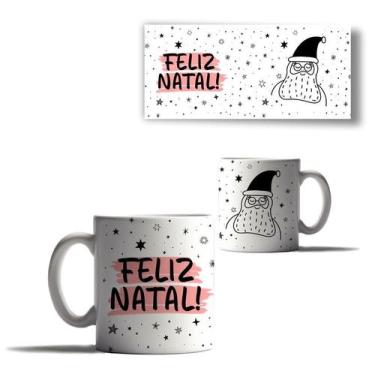 Imagem de Caneca Porcelana Natal Bichinhos Boneco de Neve Papai Noel  - Enjoy Sh
