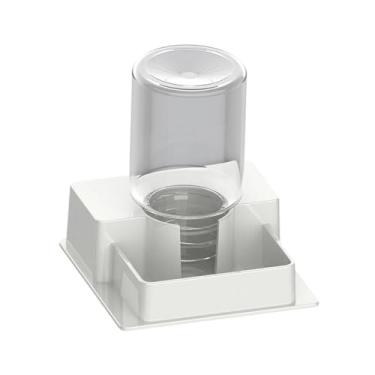 Imagem de WeiLaiKeQi Bebedouro automático para répteis com bebedouro e alimentador para lagartixas, Branco