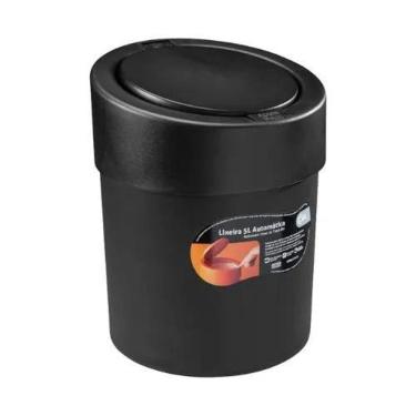 Imagem de 2X Lixeira 5 Litros Tampa Cozinha Bancada Pia Banheiro Lavab