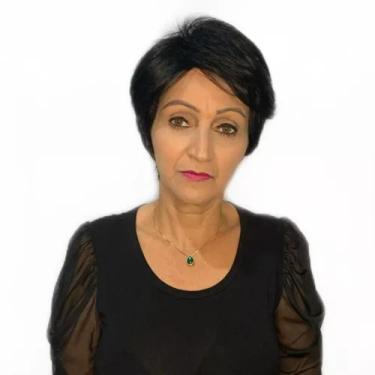 Imagem de Peruca Wig Fibra Orgânica Curta Corte Moderno Senhora Identica ao Huma