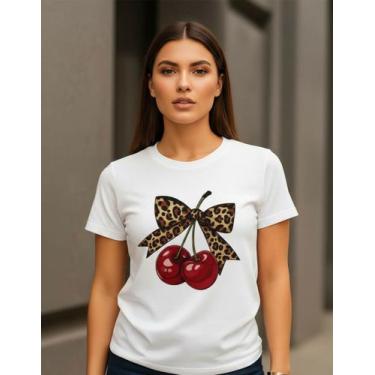 Imagem de Camiseta Feminina Tshirt Cherry Sweet Cereja Blusinha Blusa - Camisa B