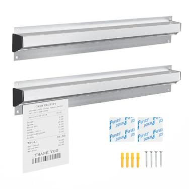 Imagem de Suporte de bilhetes para restaurante, 16/18/61.0 cm Rack de verificação de bilhetes de restaurante suporte de recibos de bilhetes trilho de bilhetes slide rack de bilhetes para cozinha comercial,