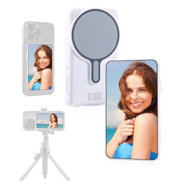 Imagem de Maovz Câmera traseira sem fio 4K 30fps Vlog Selfie para iPhone/Android com controle remoto Bluetooth magnético, monitor Smallrig, conteúdo essencial para criador de conteúdo, bateria de 1500 horas