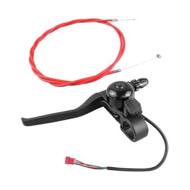 Imagem de Alavanca do freio esquerdo e cabo de freio para GOTRAX GXL V2 Apex Pro XL XR Rival XR Elite XR Ultra, campainha integrada universal E-Scooter na haste
