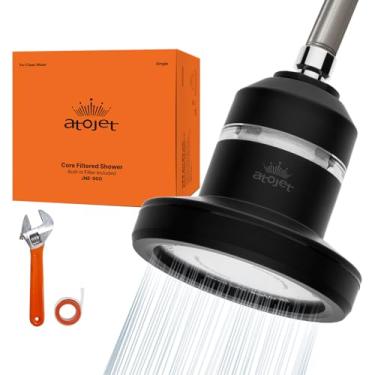 Imagem de ATOJET Filtro de chuveiro central moldado pela história da beleza da Coreia - Filtros de carbono puro para pele mais macia e cabelos macios | Filtro composto de carbono | Filtro único (JNE900B-SNG-1)