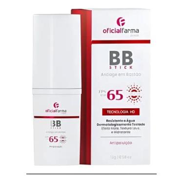 Imagem de Oficialderma BB Stick Base Facial FPS 65, Bege, 16g, Resistente à Água, Efeito Matte, Textura Leve
