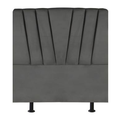 Imagem de Cabeceira Estofada De Cama Casal Box 140 Cm Louise Corino Cinza