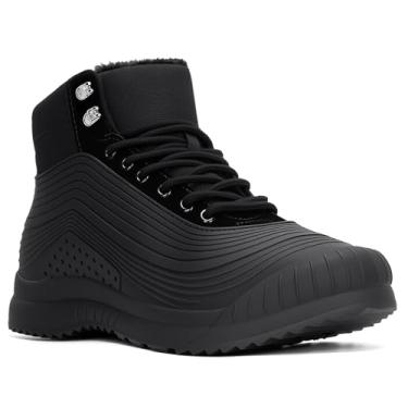 Imagem de ulogu Botas De Neve Masculinas Impermeáveis, Isoladas, Pretas, Com Forro Pele, Quentes, Cano Curto, Leves E Confortáveis, Sapatos Inverno, Inverno Para Homens