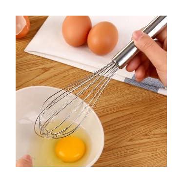 Imagem de Kit 2 Batedor Fouet Profissional De Ovos E Massas Cabo Reforçado 25cm