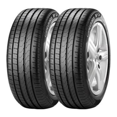 Imagem de Kit 2 Pneus Pirelli Aro 17 225/50R17 Cinturato P7 MOE Run Flat 94W