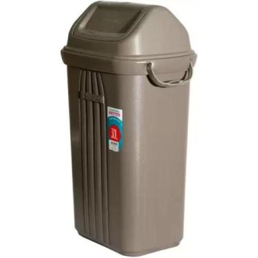 Imagem de Lixeira 30 Litros Tampa Basculante Sanremo Alças largas