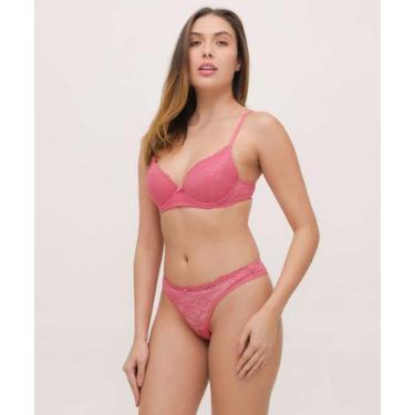 Imagem de Calcinha Biquíni Renda Marisa-53120, Rosa, M