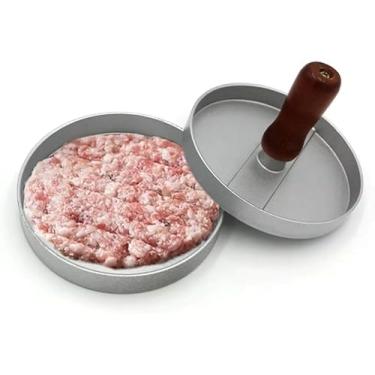Imagem de Forma Para Moldar Hambúrguer em Alumínio – Modelador de Hambúrguer Manual – Utensílio para Cozinha, Churrasco e Grelha – Fácil de Usar e Limpar
