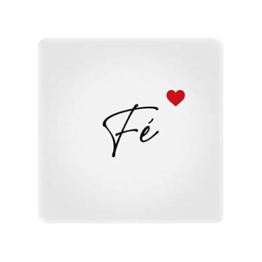 Imagem de Luminária Box Slim Fé USB – Luz Suave Decorativa com LED 5W – Design Inspirador para Quarto, Escritório e Home Office