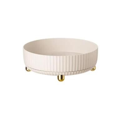 Imagem de Fruteira Prato de frutas tigela de frutas placa decorativa lanche doméstico prato de lanche prato de doces prato de frutas branco, verde Decoração de mesa(Branco,Médio)